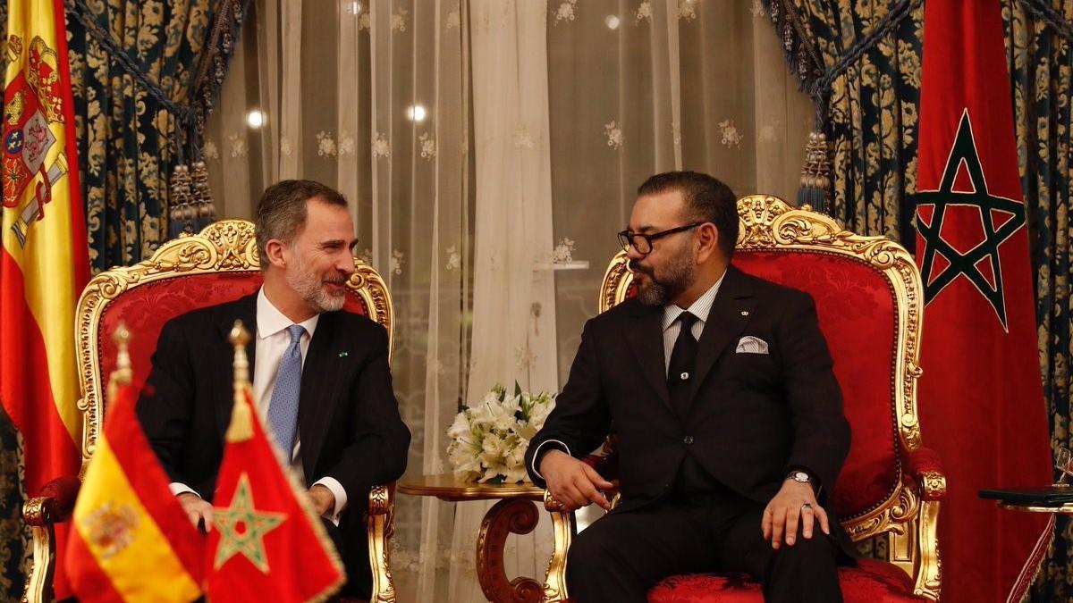 El rey de España, Felipe VI, y el de Marruecos, Mohamed VI, en una imagen de archivo