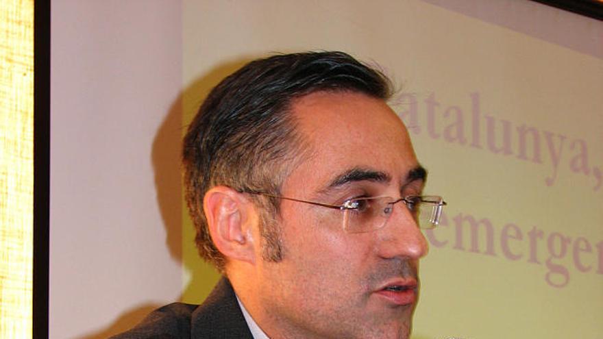 El professor d´Economia, Ramon Tremosa, durant la seva participació en el quart Premsa Comarcal Fòrum a Vilanova i la Geltrú, el desembre passat.