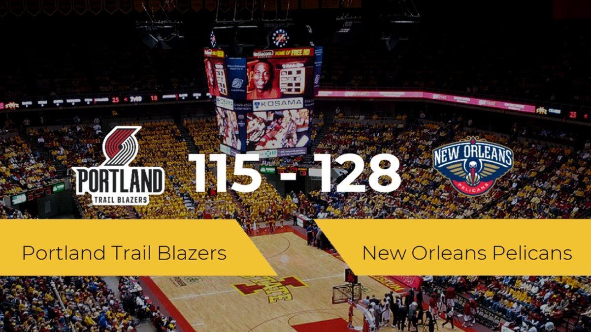 New Orleans Pelicans se hace con la victoria en el Moda Center contra Portland Trail Blazers por 115-128