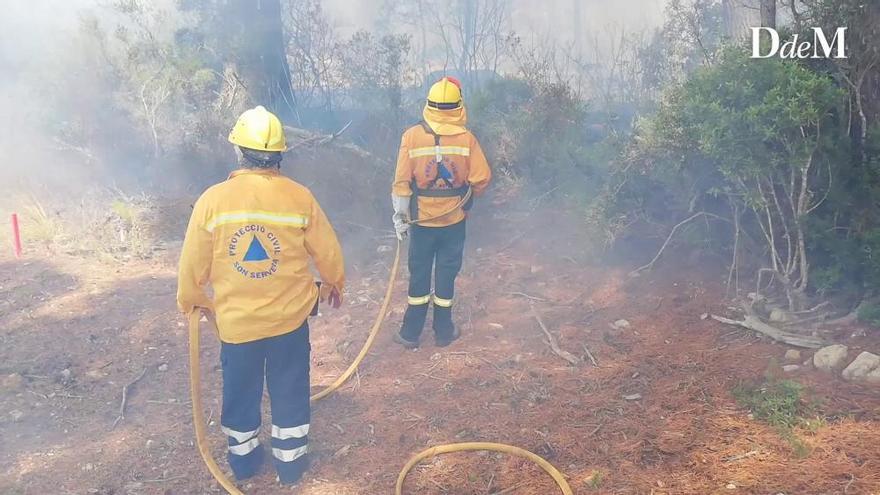 Incendio en la Costa dels Pins