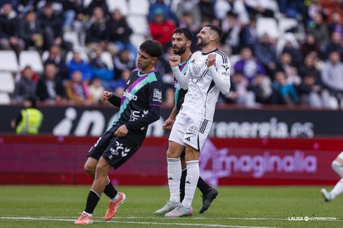 Partido disputado entre el Albacete y el Málaga CF