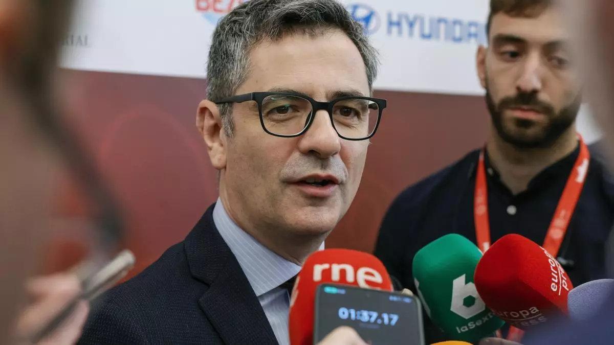 El ministro de la Presidencia, Justicia y Relaciones con las Cortes, Félix Bolaños, el 3 de julio en El Escorial.
