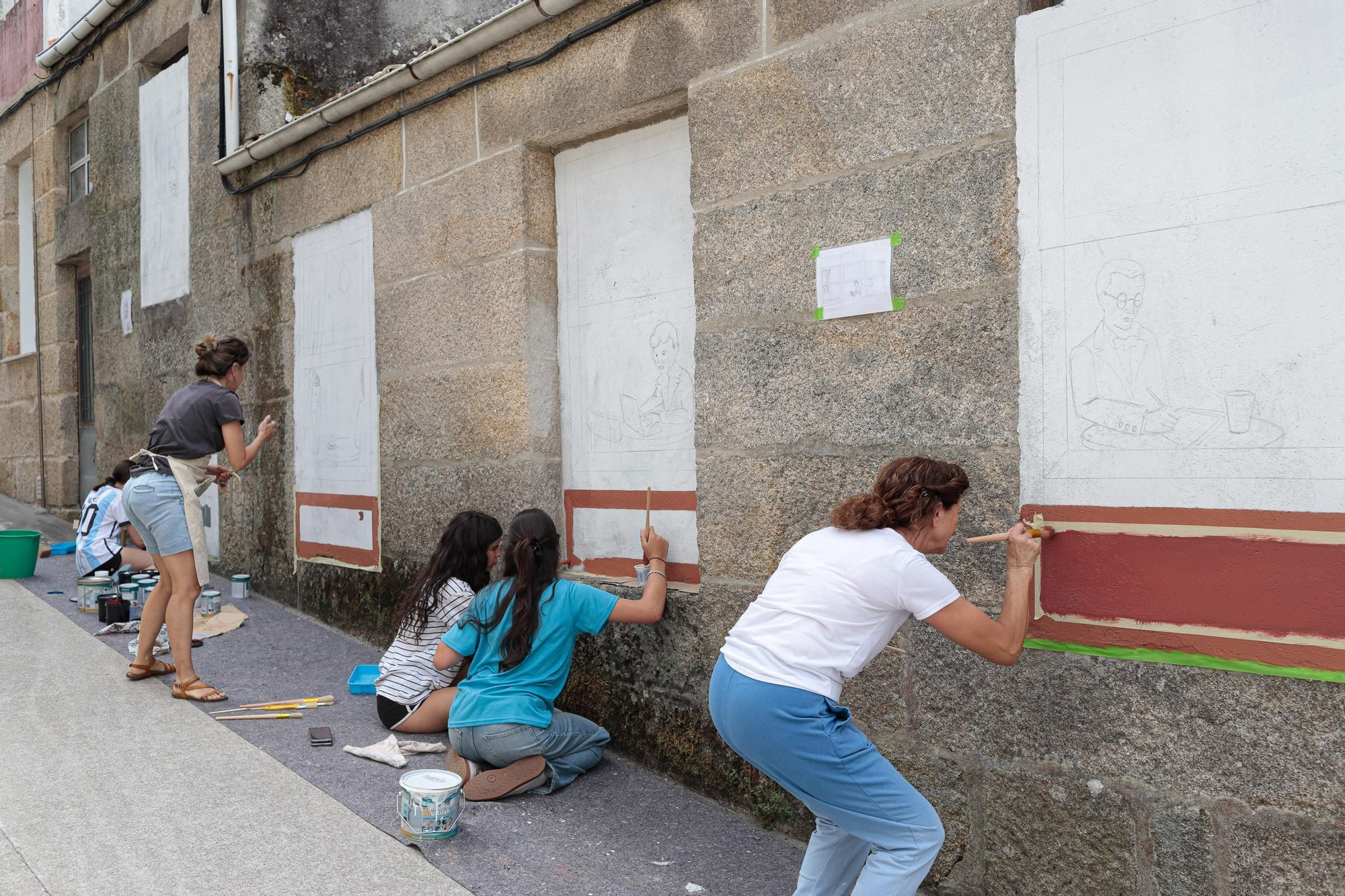 El barrio de Ribadavia se convierte en un museo al aire libre