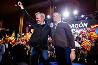 EN IMÁGENES | Mitin fin de campaña del PP en el Auditorio de Zaragoza