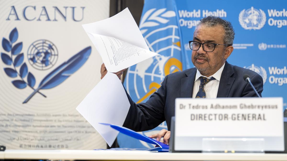 El director OMS, Tedros Adhanom Ghebreyesus.