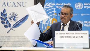 El director de la OMS, Tedros Adhanom Ghebreyesus.