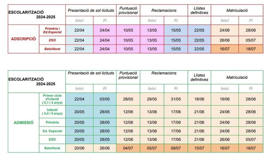 CALENDARIO ESCOLARIZACION CURSO 2024-2025