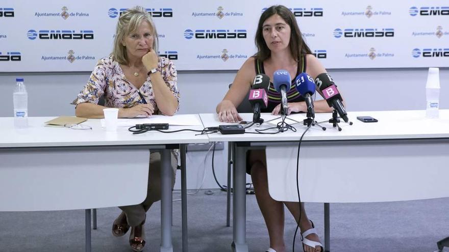 La nueva gerente de Emaya, Imma Mayol, junto a la presidenta de la empresa pública, Neus Truyol.