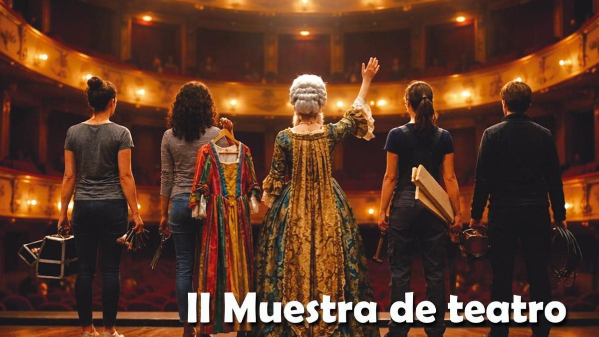 Cartel de 'Mujeres a Escena' que se celebrará en el Teatro Unión Tejina