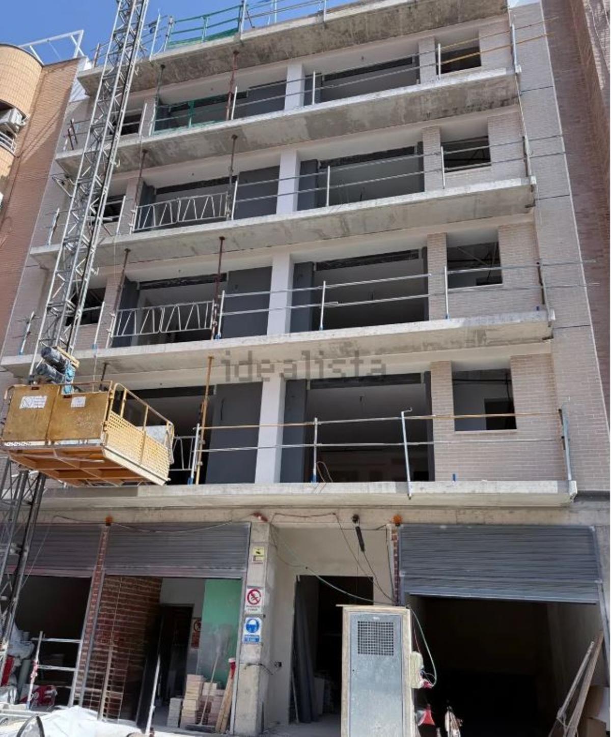 El edificio de Gabriela Mistral, ya en construcción