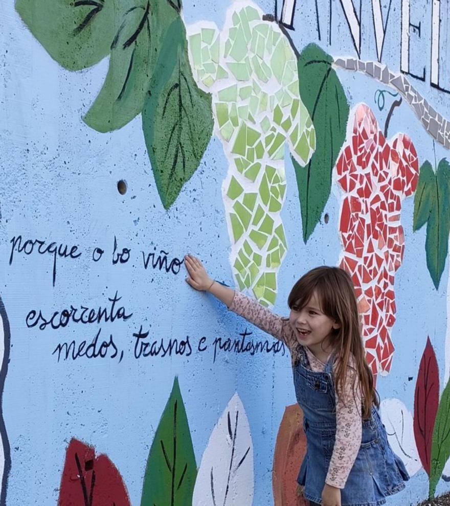 O bo viño escorrenta medos neste mural de Córgomo.   | // LETRAS DE FLORENCIO