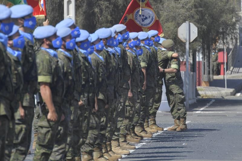 Despedida a militares que parten a Beirut en misión de Paz