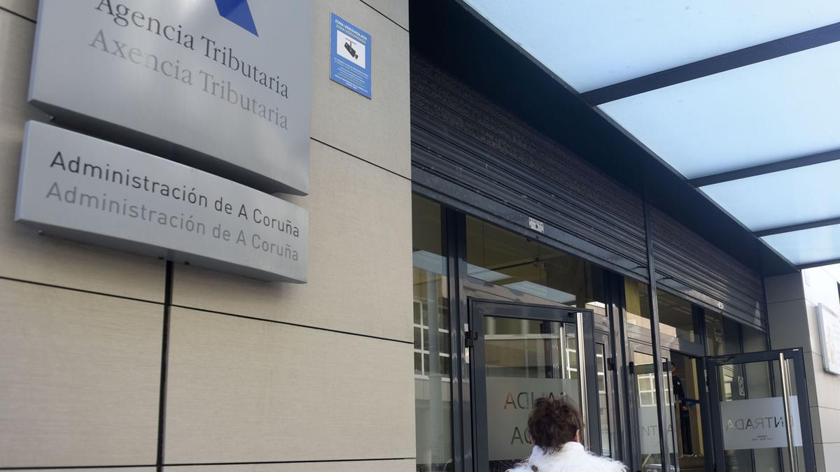 Sede de la delegación de la Agencia Tributaria en A Coruña.