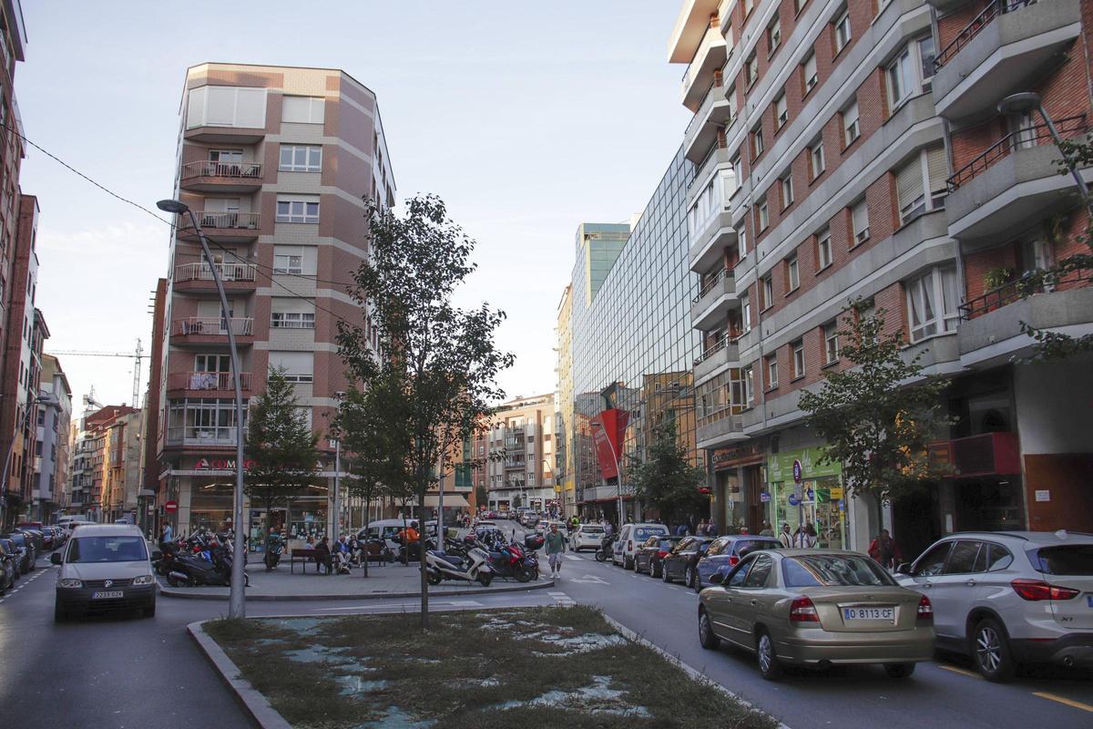 La calle Río de Oro, en El Llano.
