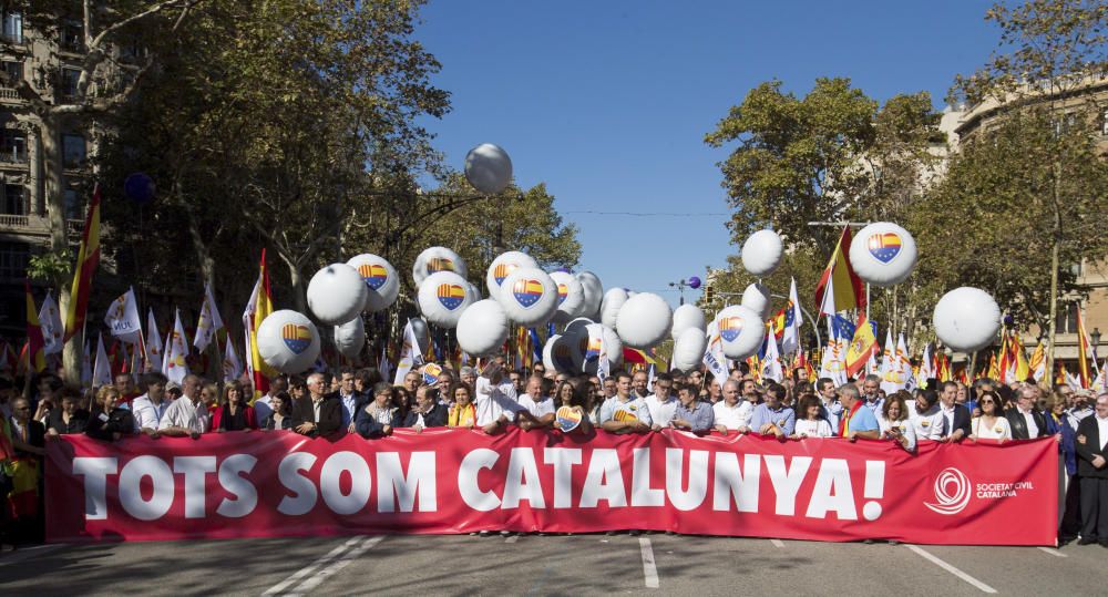 Manifestación de Barcelona por la unidad de España