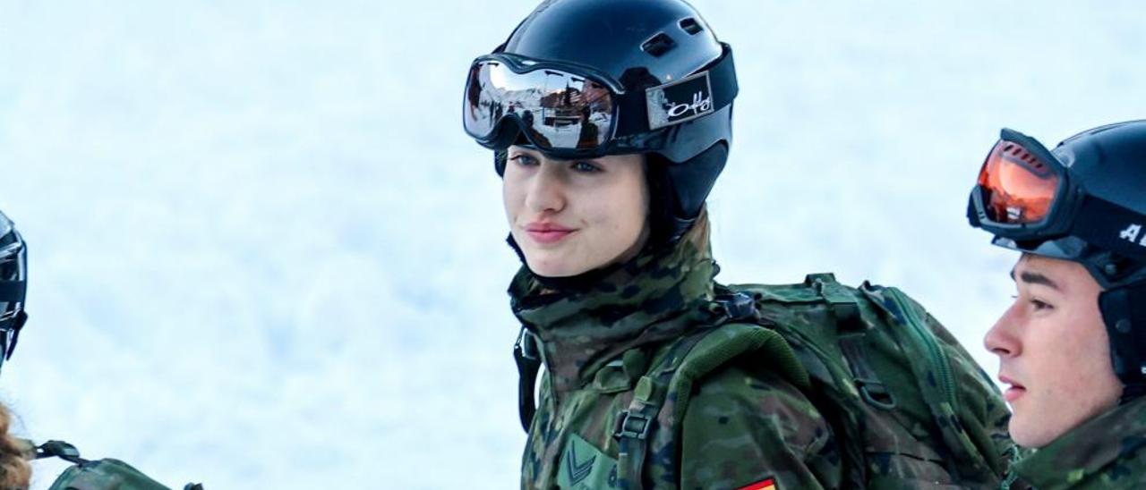 Así es el duro entrenamiento militar en la nieve de la Princesa Leonor