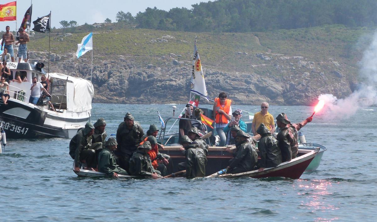 Milagre en Laxe: a Virxe do Carme resucita a un mariñeiro na recreación do Naufraxio Milagre en Laxe: a Virxe do Carme resucita a un mariñeiro na recreación do Naufraxio