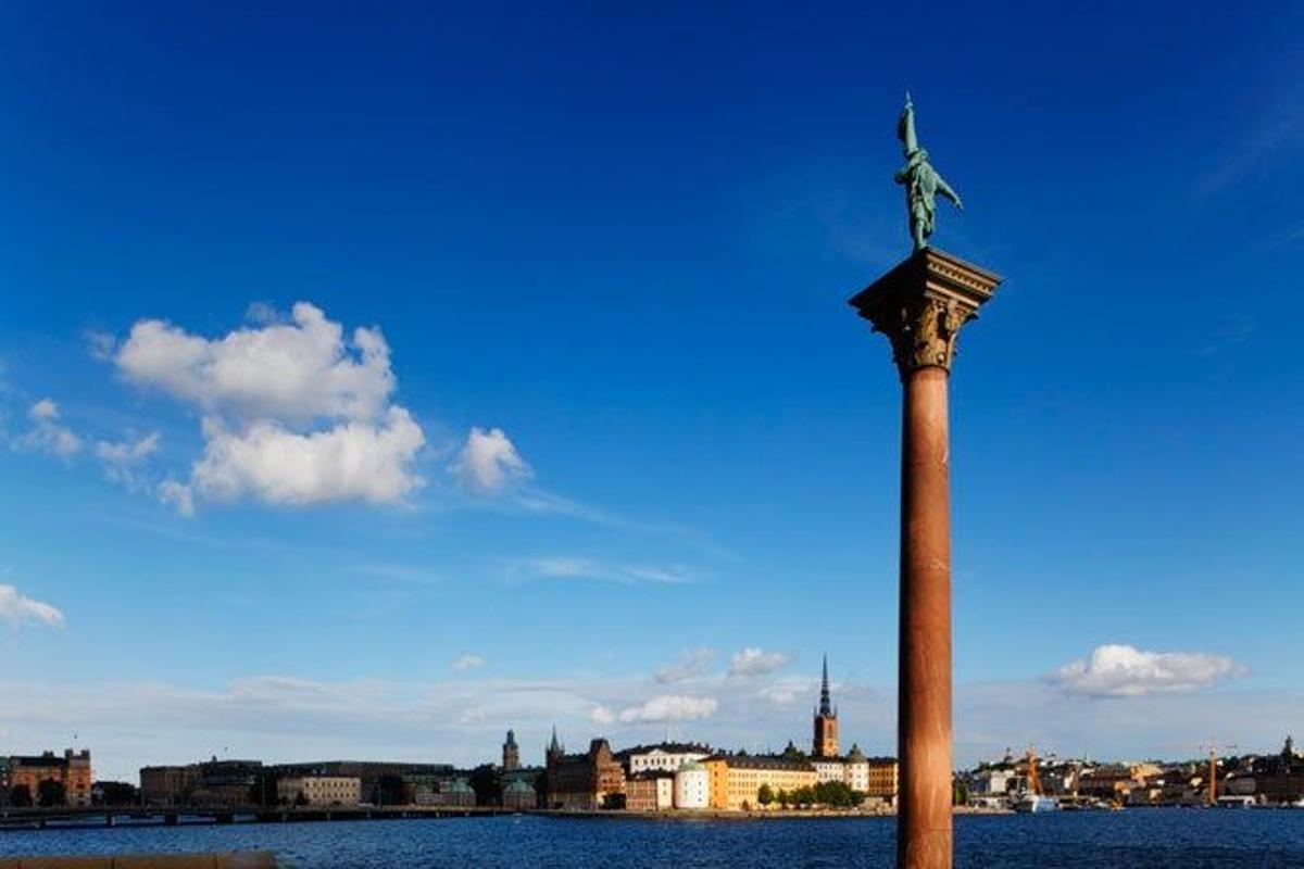 Estatua de Engelbrekt Engelbrektsson en el Stadshusetpark de Estocolmo.