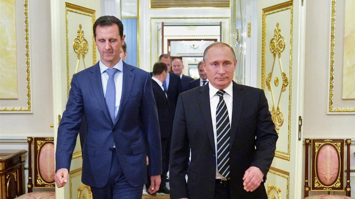 Bashar el Asad y Vladímir Putin, en una imagen de archivo.