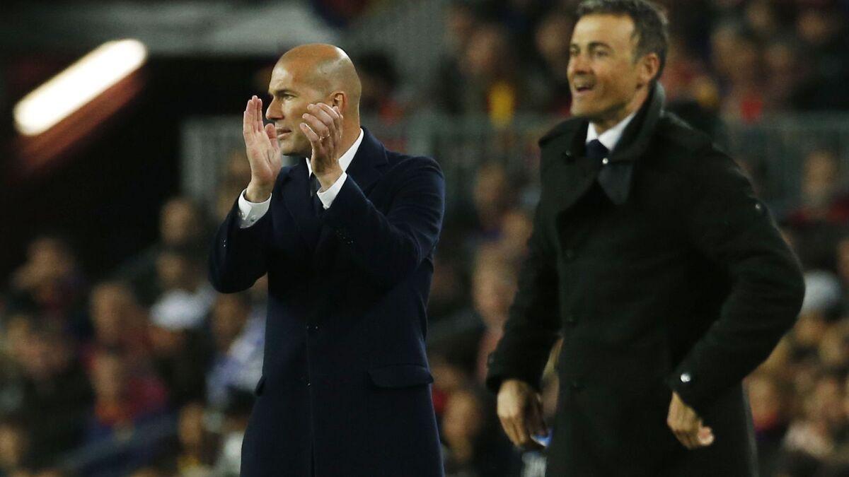 Zidane y Luis Enrique ya coincidieron en LaLiga