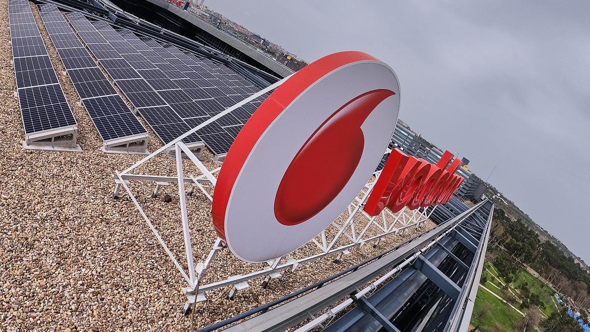 Imagen de la sede de Vodafone España, en Madrid.