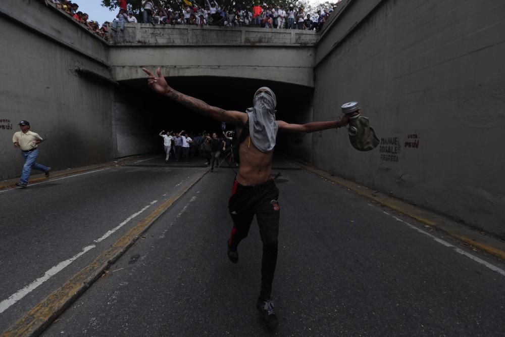 Las imágenes de la protesta en Venezuela.