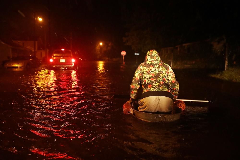 Inundaciones en la costa este de EE UU tras la llegada del huracán Florence