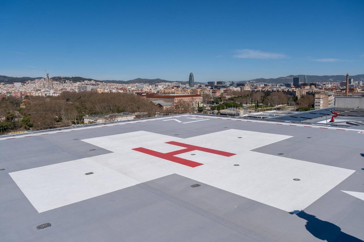 El nuevo helipuerto.