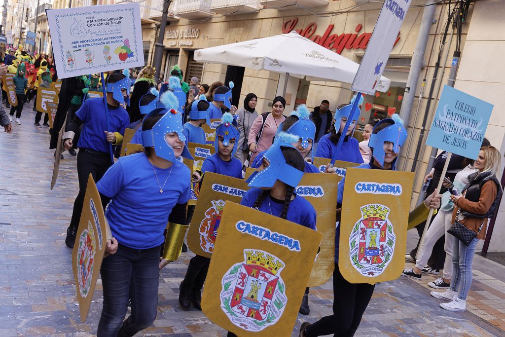 El desfile infantil del Carnaval de Cartagena, en imágenes