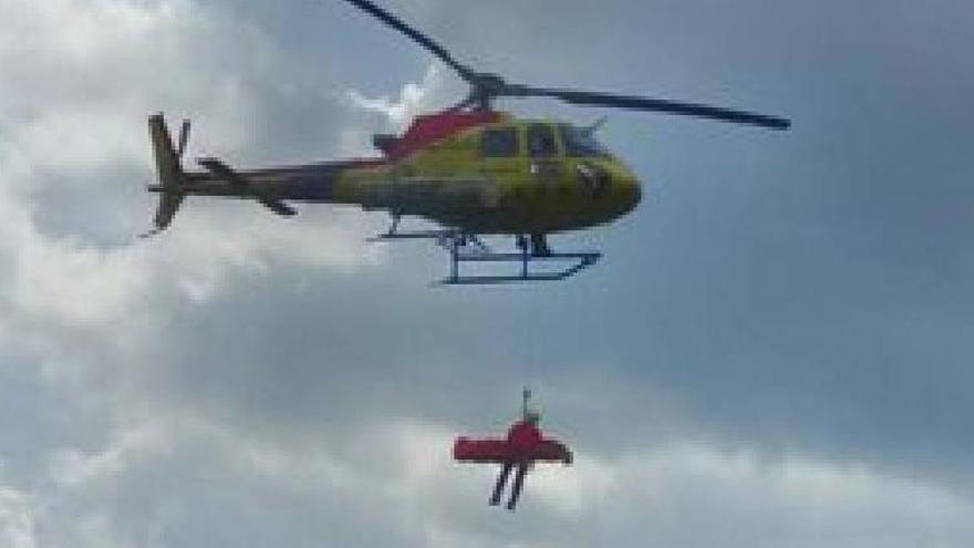 El ferit ha estat evacuat en helicòpter