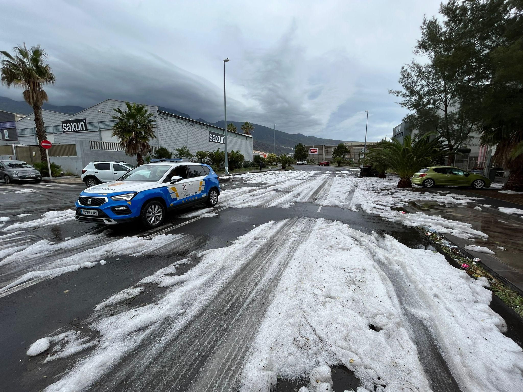 Hailstorm in Candelaria