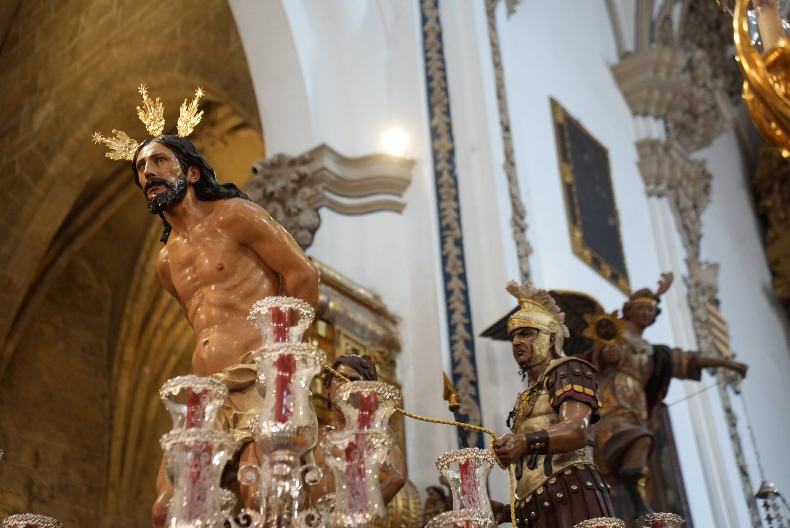 Nuestro Padre Jesús de la Columna de Lucena ya está en la iglesia San Francisco