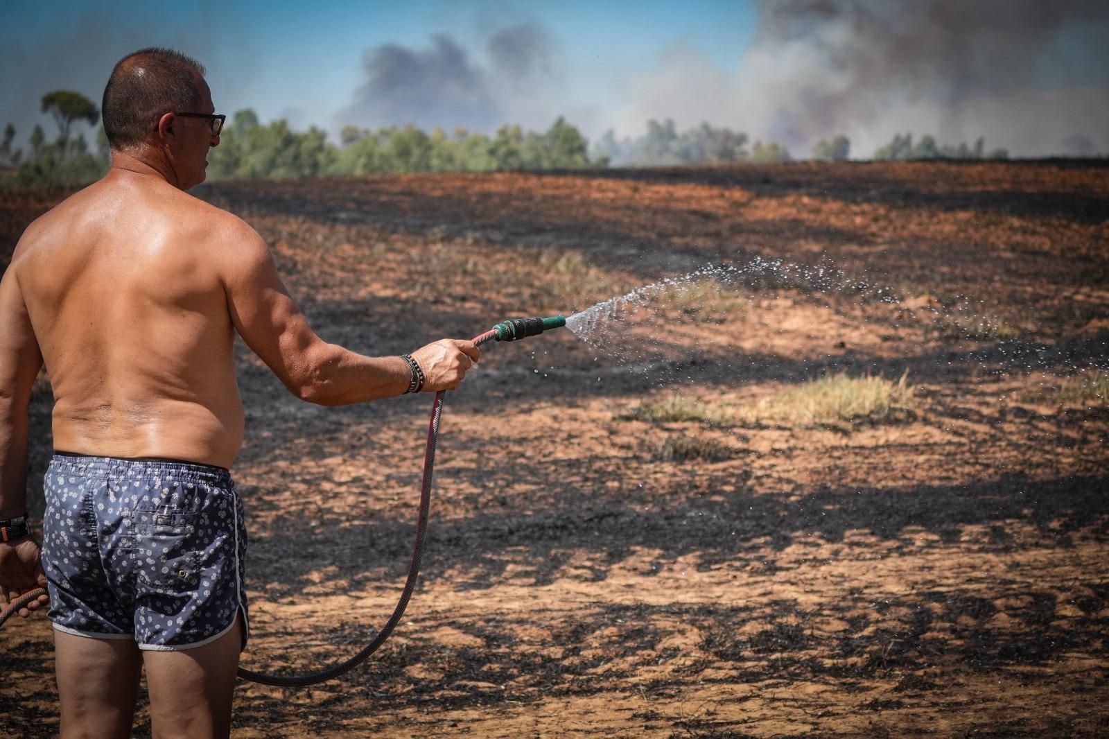 Un incendio en Sancha Brava (Badajoz) obliga a activar el nivel 1