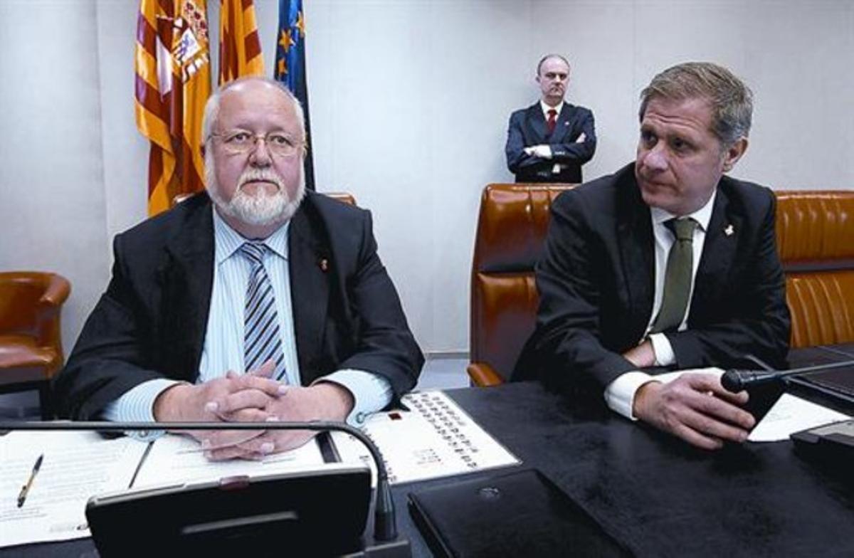 Salvador Esteve, president de la Diputació de Barcelona, i Alberto Fernández, exvicepresident, el 2012. Salvador Esteve, president de la Diputació de Barcelona, i Alberto Fernández, exvicepresident, el 2012.