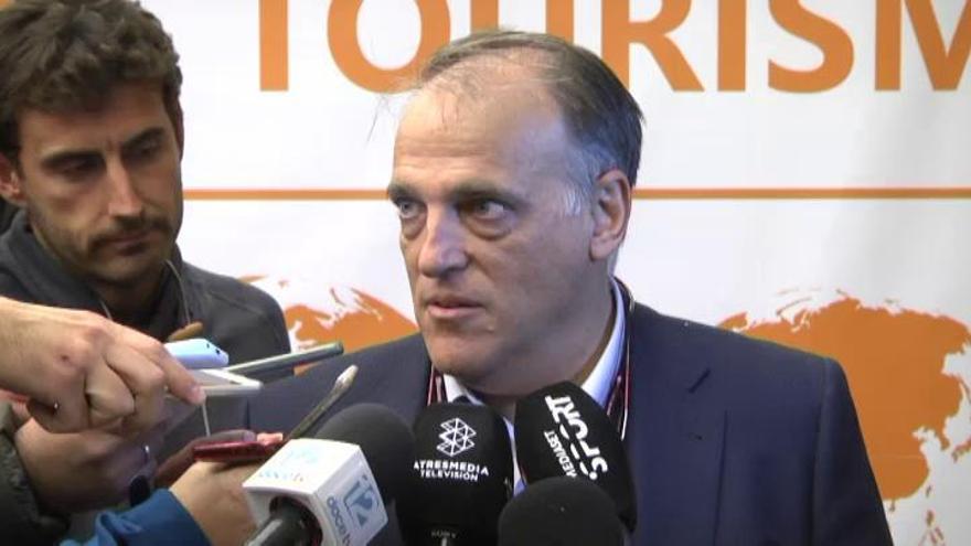 Tebas quita hierro a las declaraciones de Piqué