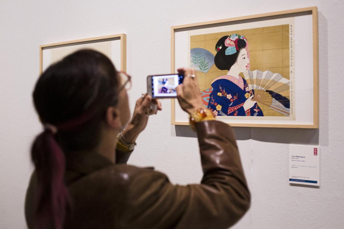 En el palacio de Sástago se expuso 'La mujer en Japón. Cuatro siglos de Ukiyo-e y shin-hanga'.