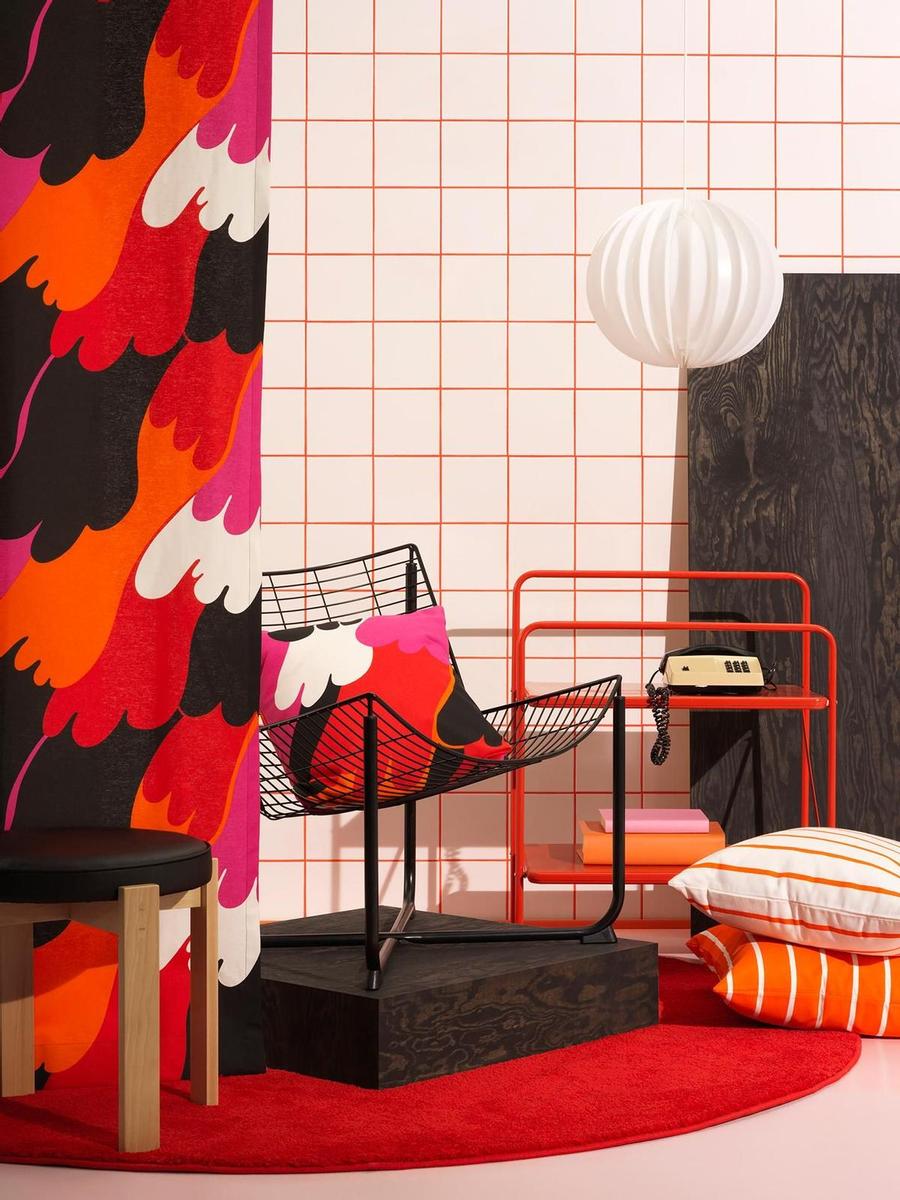 Tejidos y muebles de inspiración vintage en la colección Nytillverkad de Ikea