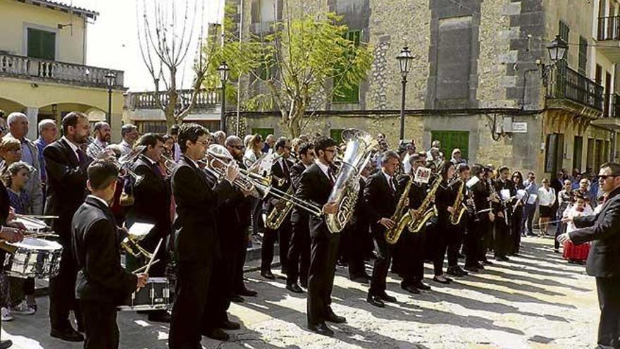 La Banda de Música en una de sus múltiples actuaciones.