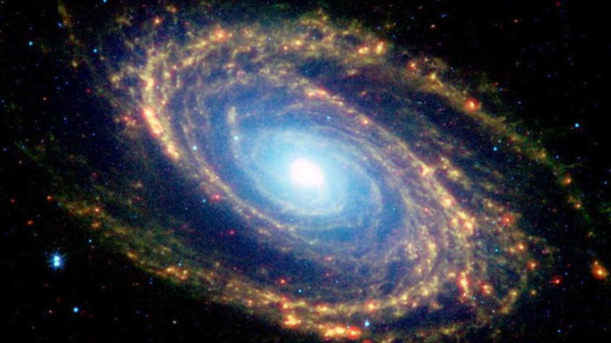 Una imagen de la galaxia de Bode del telescopio Spitzer.