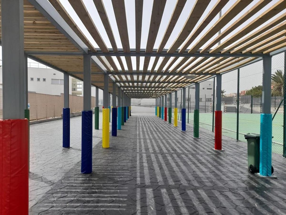 Imagen de la remodelación del CEIP El Cardón, en Santa Lucía de Tirajana (Gran Canaria).