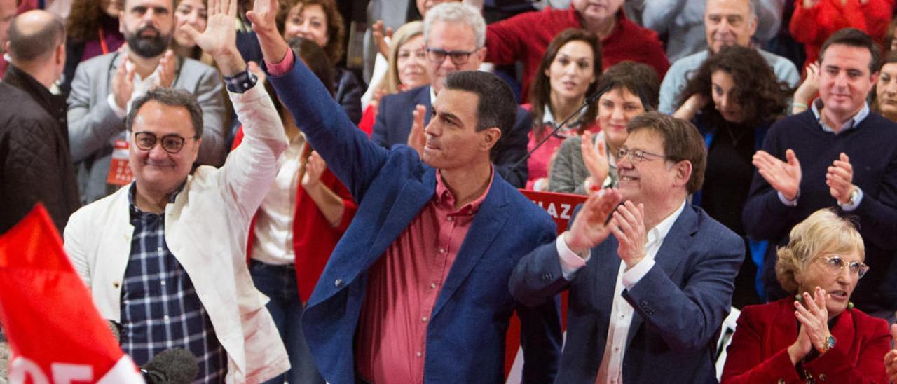 La ambición socialista se rebaja: el mitin de Pedro Sánchez en Alicante, en una sala para unas 500 personas