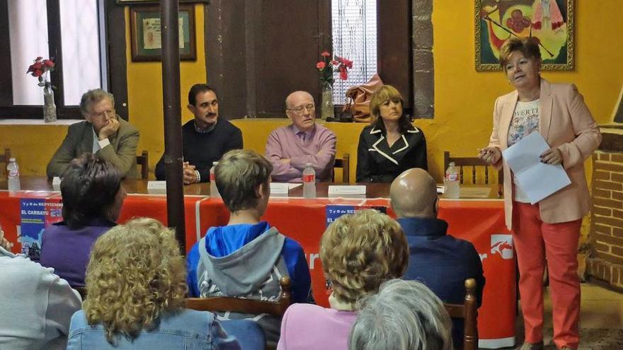 La charla de Inés Praga ayer por la tarde.