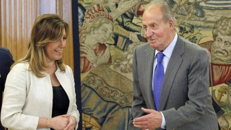 El Rey recibe en Zarzuela a Susana Díaz