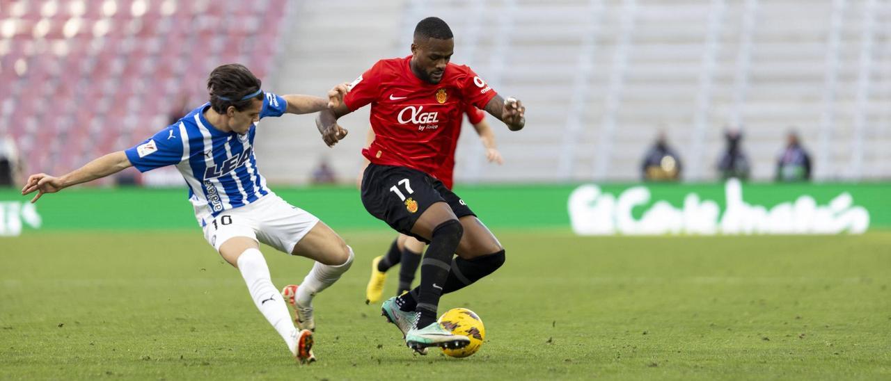 Larin, en el Mallorca-Alavés.