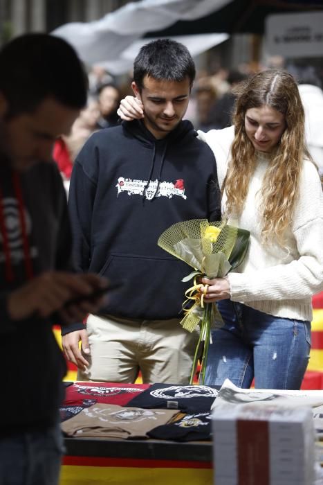 Diada de Sant Jordi 2019 a Girona.