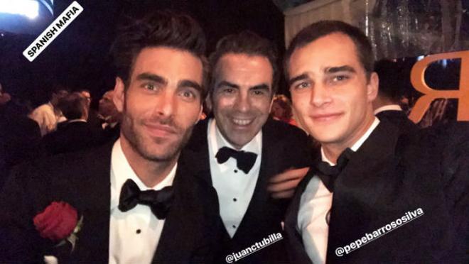 Jon Kortajarena, Juan Carlos Tubilla y Pepe Barroso Silva en los Premios Oscar 2018
