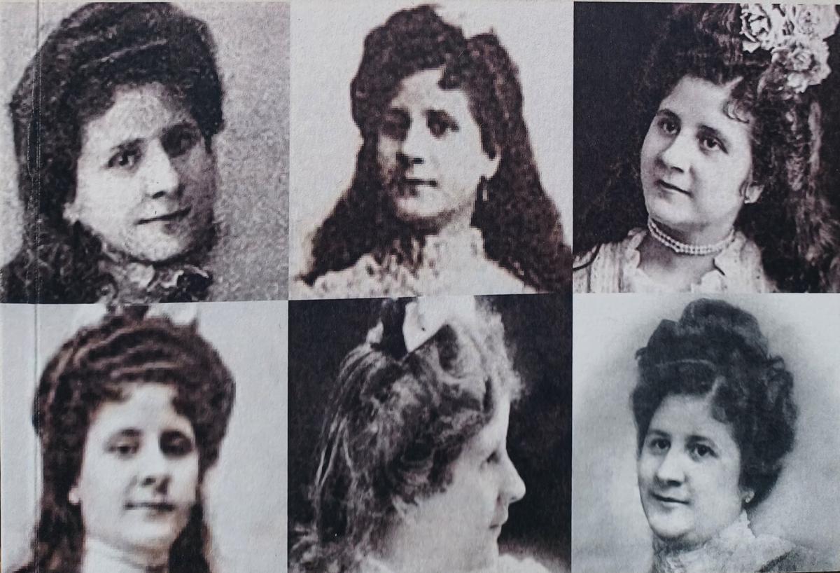 Portada del libro, con varias fotos de Adelina Domingo.