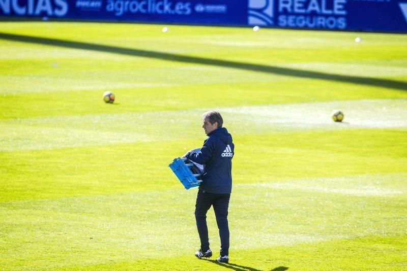 Sesión de entrenamiento del Real Zaragoza