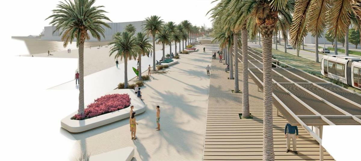 El plan director apuesta por eliminar el aparcamiento del paseo de Gómiz para poder duplicar el espacio actual para los peatones. También se prevé unificar y aglutinar la oferta de hostelería.  | INFORMACIÓN