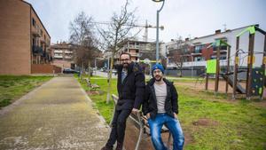 El regidor de Medi Ambient i Acció Climàtica, Toni Dorado, y el creador de EcoCarrer, Joel Martín